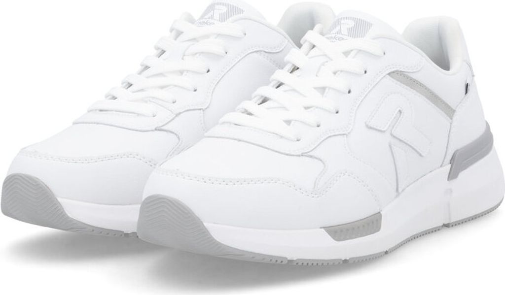 Rieker Herren Echtleder Sneaker weiss, Herren:42 EU