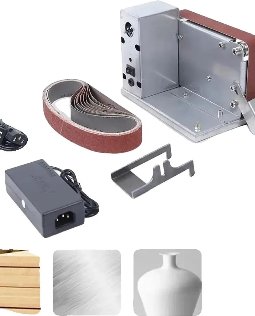 Mini Levigatrice a Nastro Regolabile 200W - Ideale per Modellismo e DIY