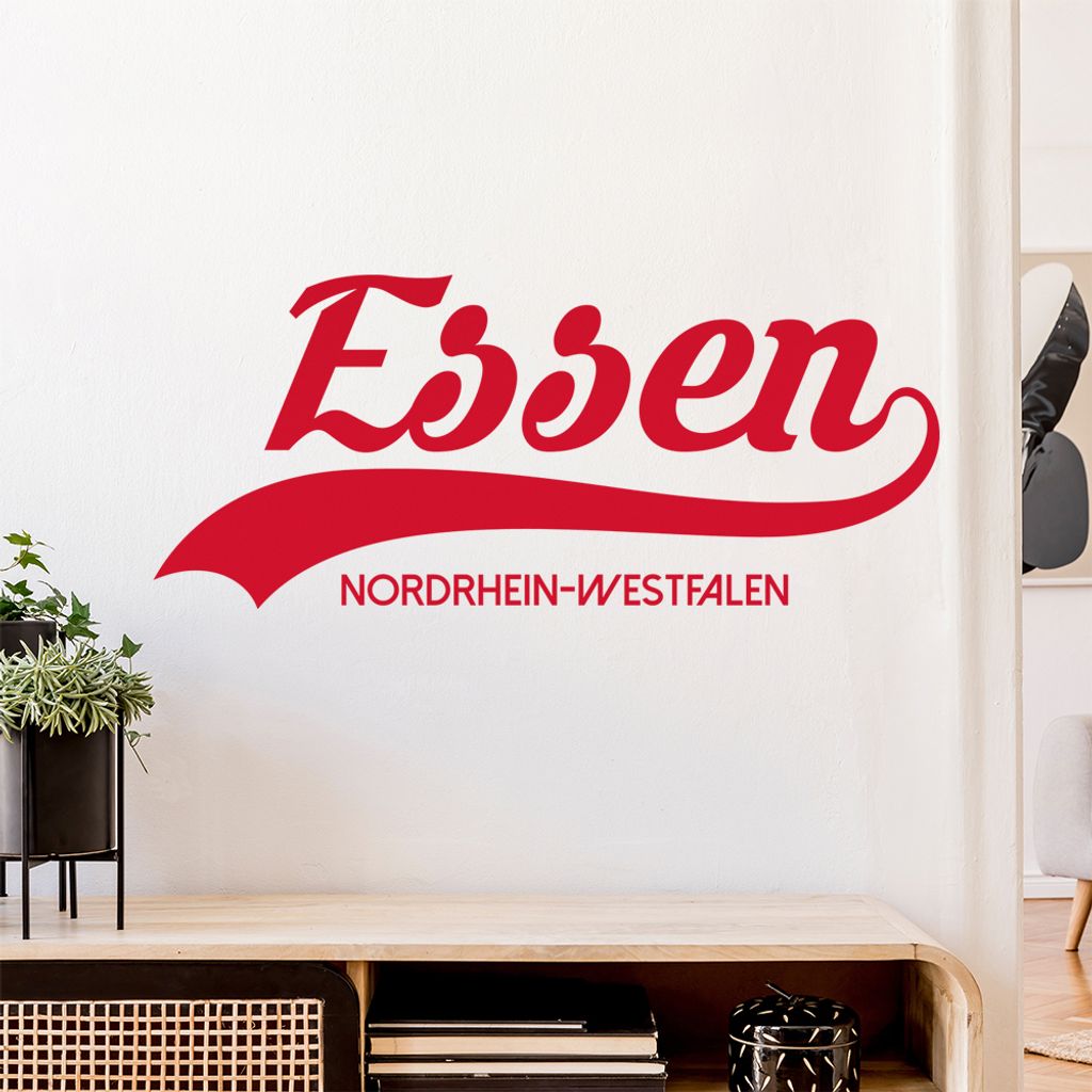 Essen Nordrhein-Westfalen Wandtattoo Wandaufkleber Wall Sticker - Dekoration, Küche, Wohnzimmer, Schlafzimmer, Badezimmer