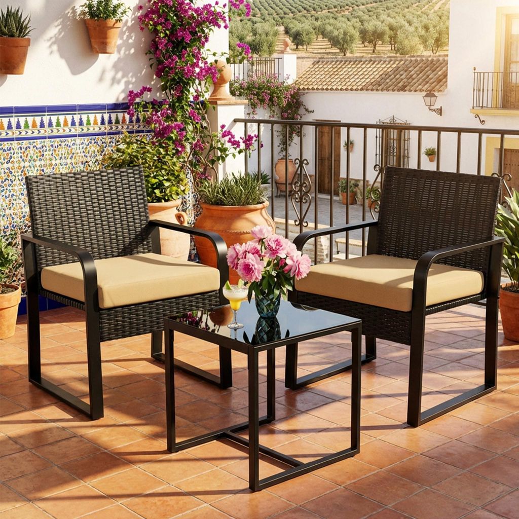 Bealife Gartenmöbel-Sets,Balkonset,Gartentisch- und Produktbild 