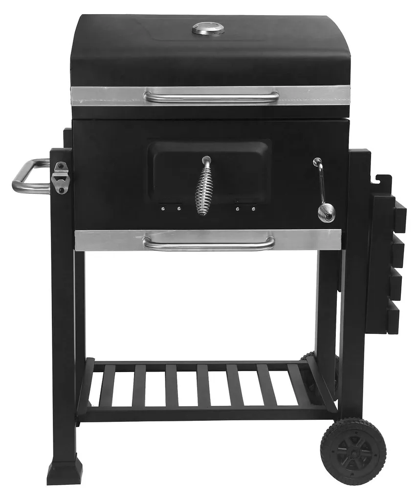 Barbecue de jardin Aga DS1911 en acier noir avec grille réglable - 4