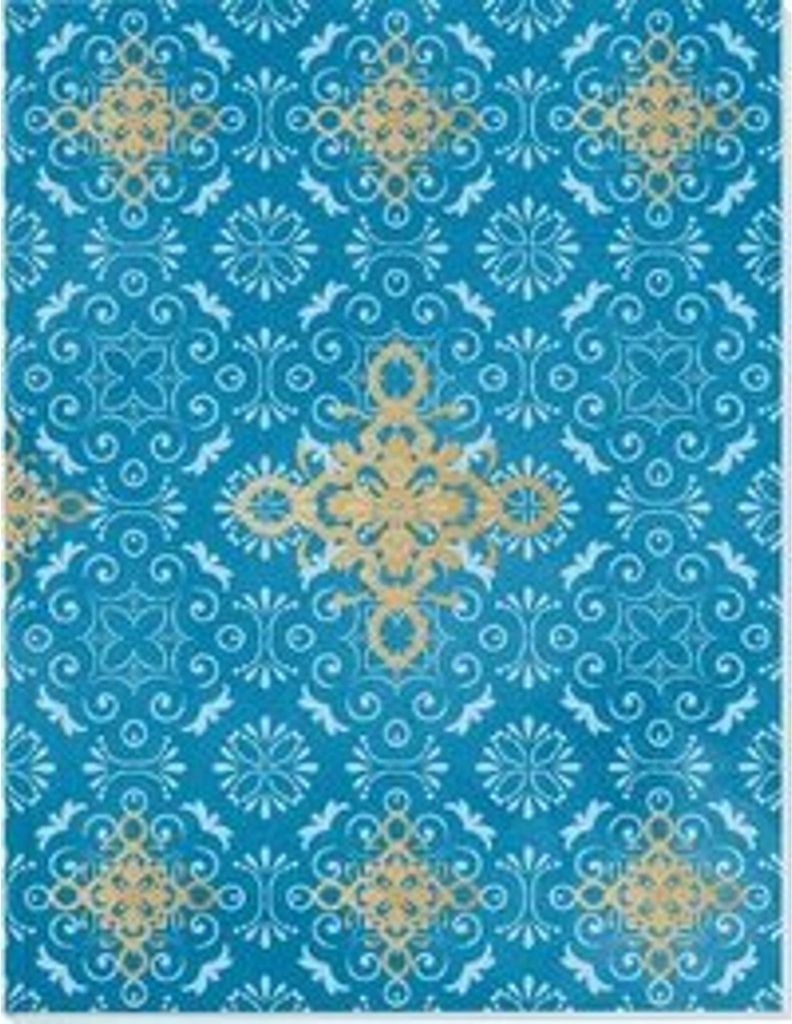 Der Zauber Indiens Großes Notizheft (A5) Motiv Blaues Ornament