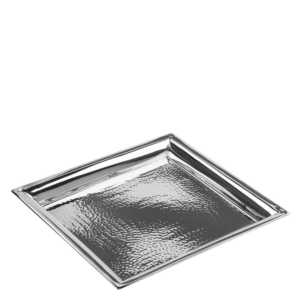 NAGANO Tablett - H. 2cm in silber aus Edelstahl - Serviertablett