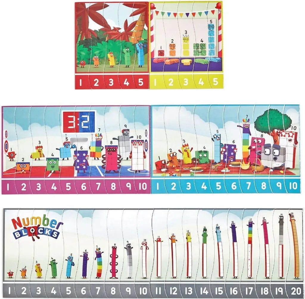 Puzzle Numberblocks Learning Resources 92395 de séquences numériques