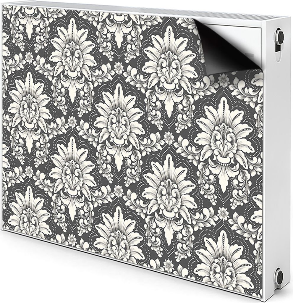 Magnet Verkleidung Abdeckung Heizkörperabdeckung Heizkörperabdeckung 80x60 cm - Damaskus, Muster