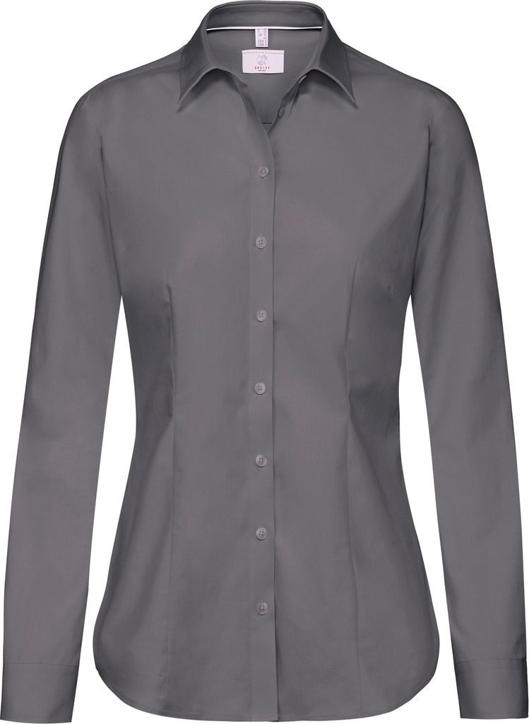 Greiff Corporate Bluse PREMIUM Damen Pflegeleicht Grau 36