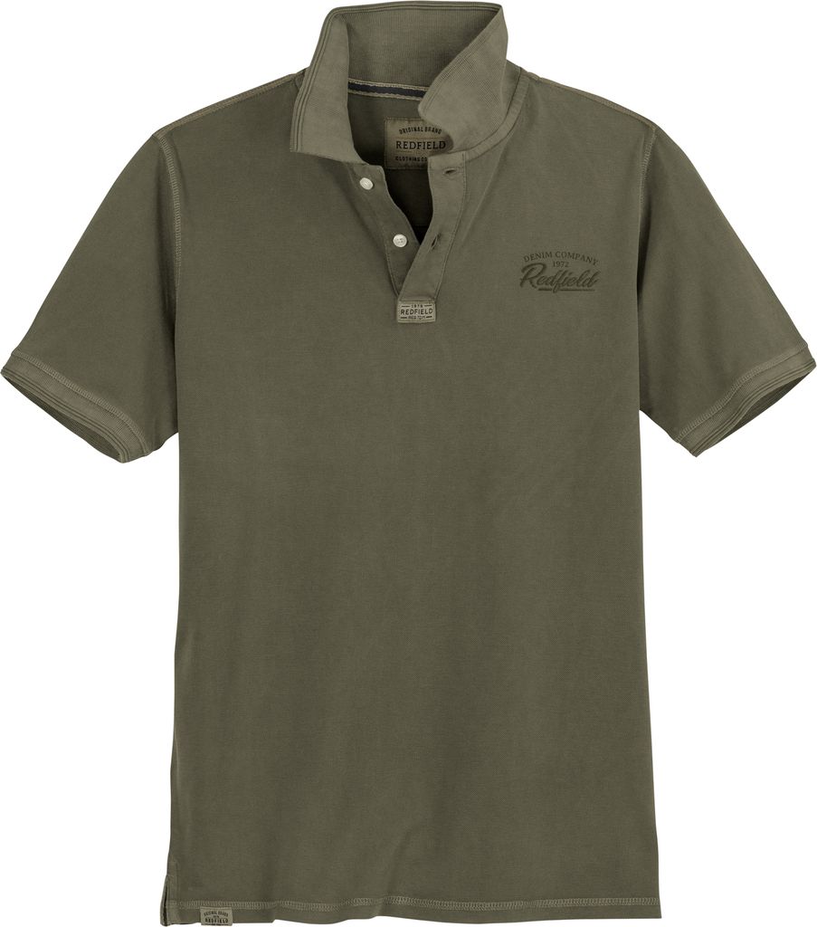 Redfield Übergrößen Poloshirt Vintage khaki