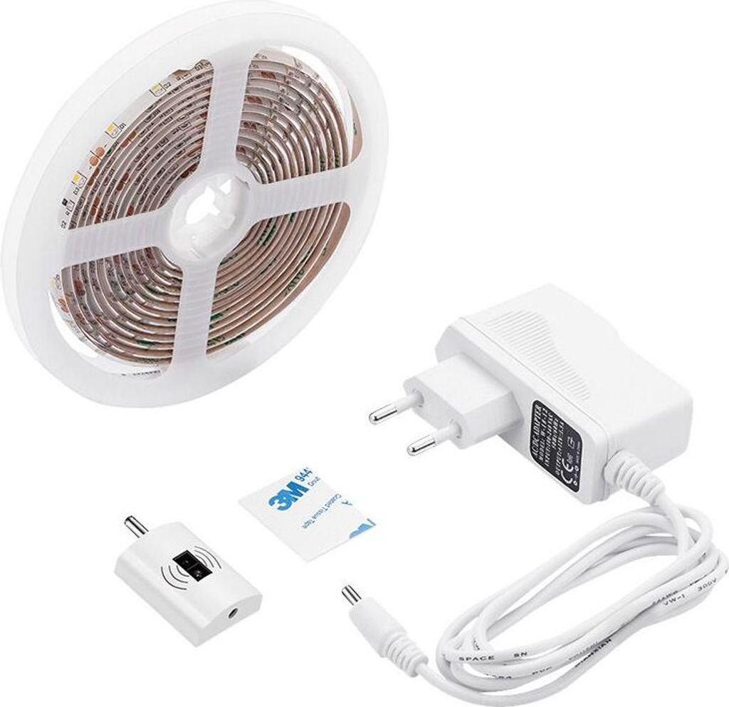 Solight LED dimmbare Leiste mit Näherungsschalter, 3m, 180 LED, 4000K, IP65, 230V