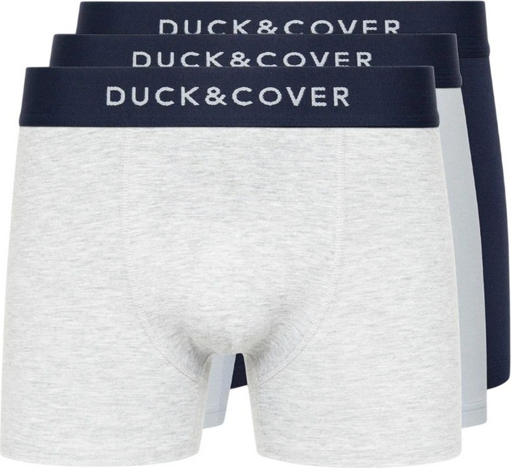 Duck and Cover - "Sagnet" Boxershorts für Herren(3er-Pack) BG2045 (M) (Blau/Weiß/Grau)