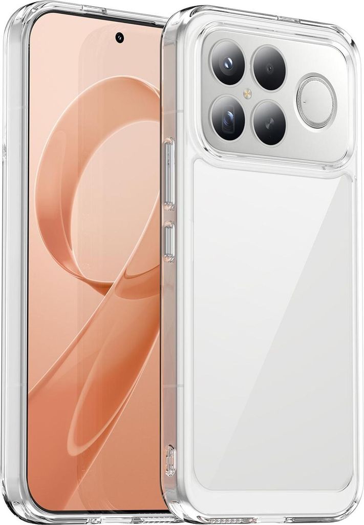 Für Xiaomi Poco F8 Ultra Colorful Serie TPU Acryl Hybrid Schutzhülle Transparent