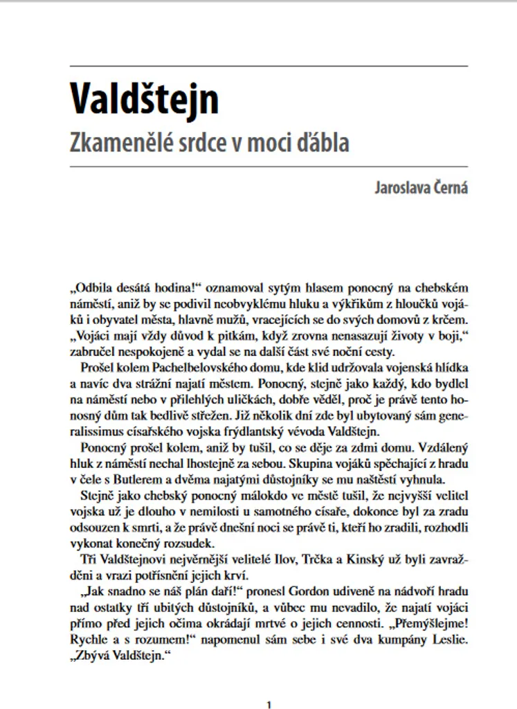 Valdštejn Jaroslava Černá : Cœur pétrifié et Pouvoir du Diable - Livre Neuf