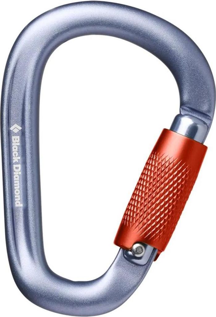 Pearlock Twistlock Carabiner, 1003 Gray, One Size, Black Diamond