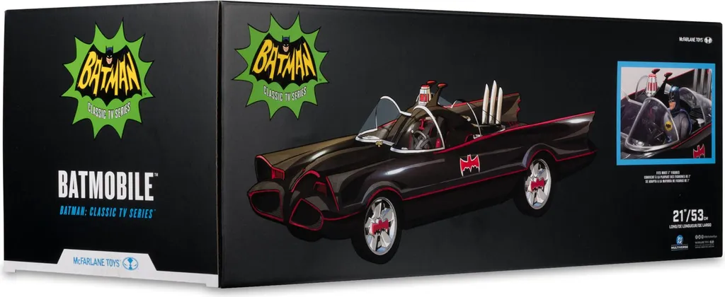 Voiture de Collection Batmobile Batman 1966 DC Multiverse Grand Format - 9