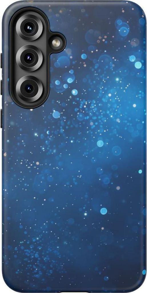 Tiefblaue funkelnde Lichter – Hülle Kompatibel mit Samsung Galaxy S25 Plus