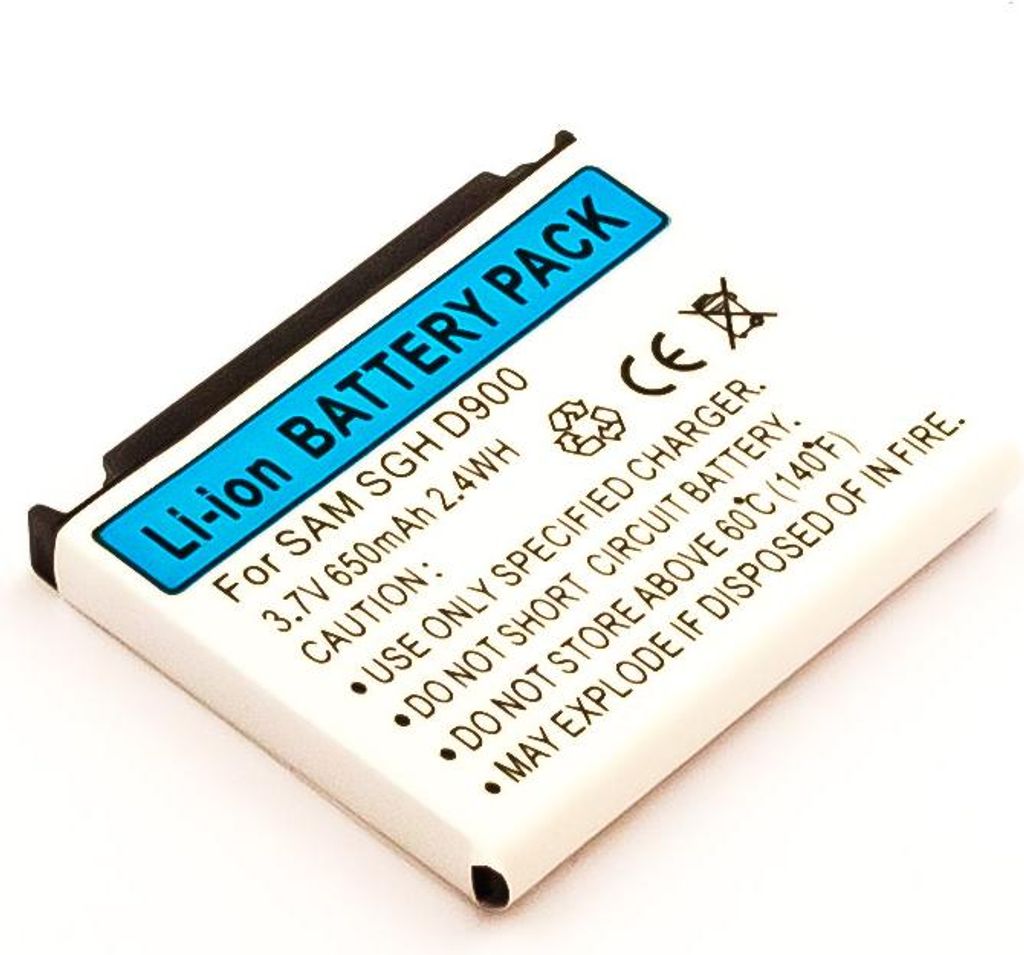 Akku für Samsung SGH-D900 / D900i / E780 (3,7V, 650mAh) ersetzt AB503442CECSTD