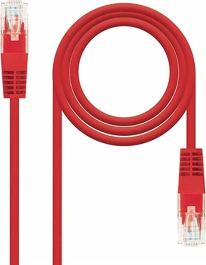 NANOCABLE 10.20.0400-L30-R - RJ45 Kat.6 UTP AWG24 Patchcord, rot, 30 cm
