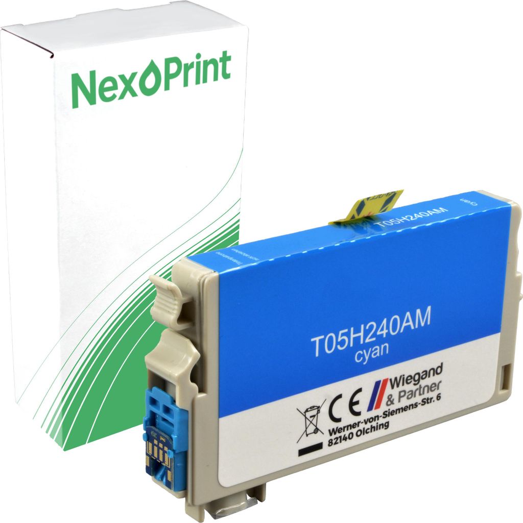 NexoPrint C13T05H240 405XL cyan Druckerpatronen kompatibel zu Epson Workforce Pro WF-4820 Workforce Pro WF-4830 Workforce Pro WF-4835 Workforce Pro...