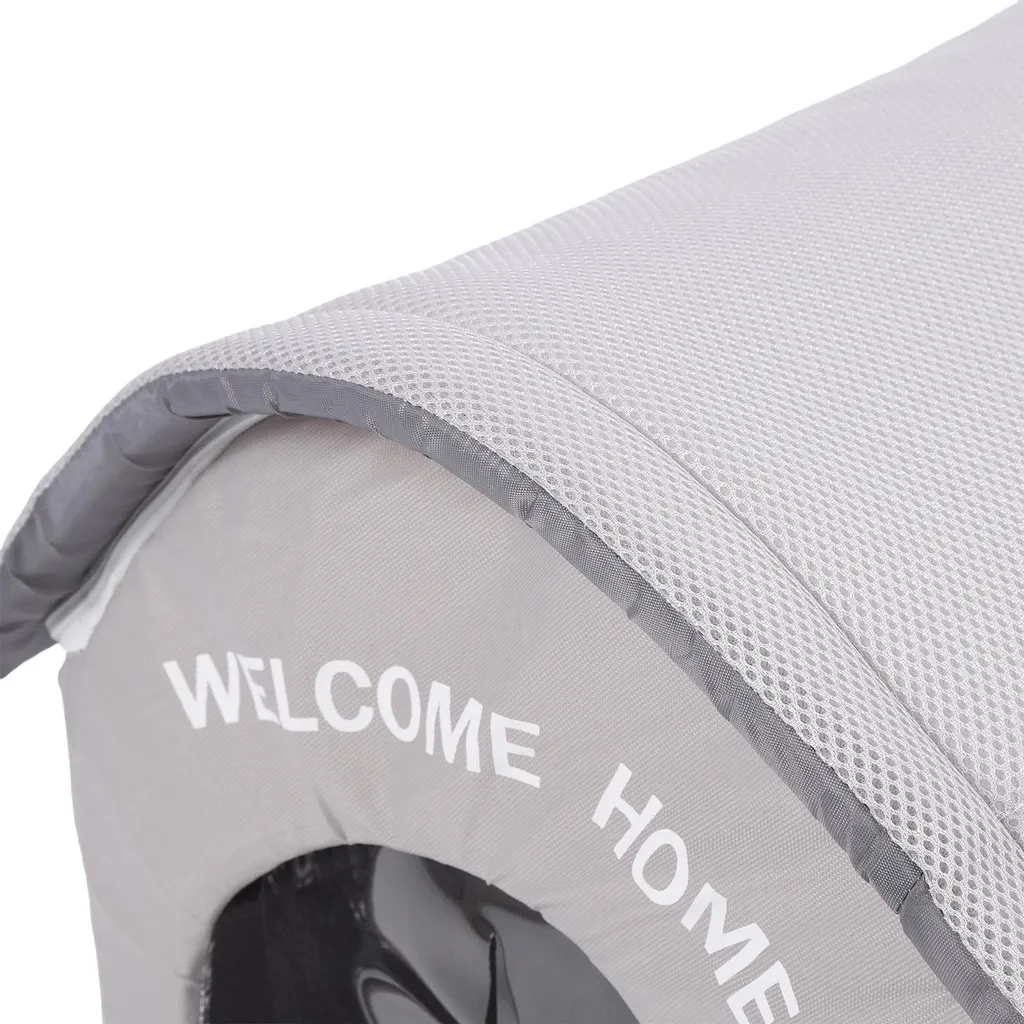 Maison de refroidissement pour chien tissu Oxford imperméable et gris - 5