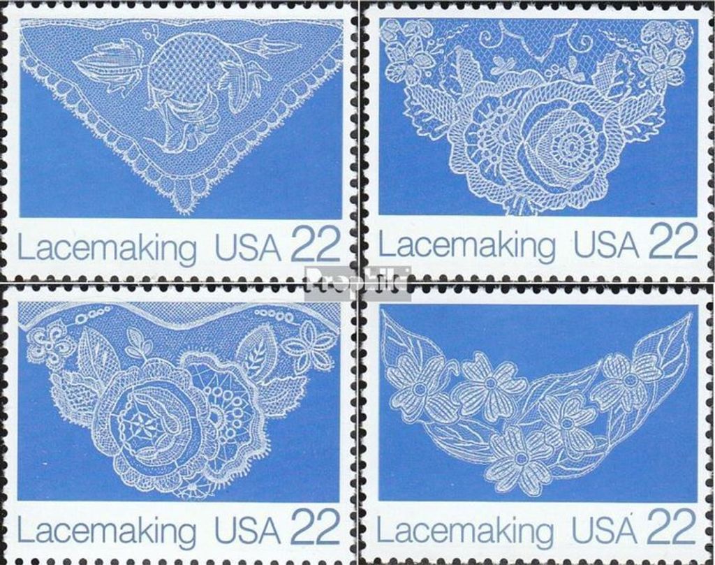 Briefmarken USA 1987 Mi 1936-1939 (kompl.Ausg.) postfrisch Amerikanische Volkskunst