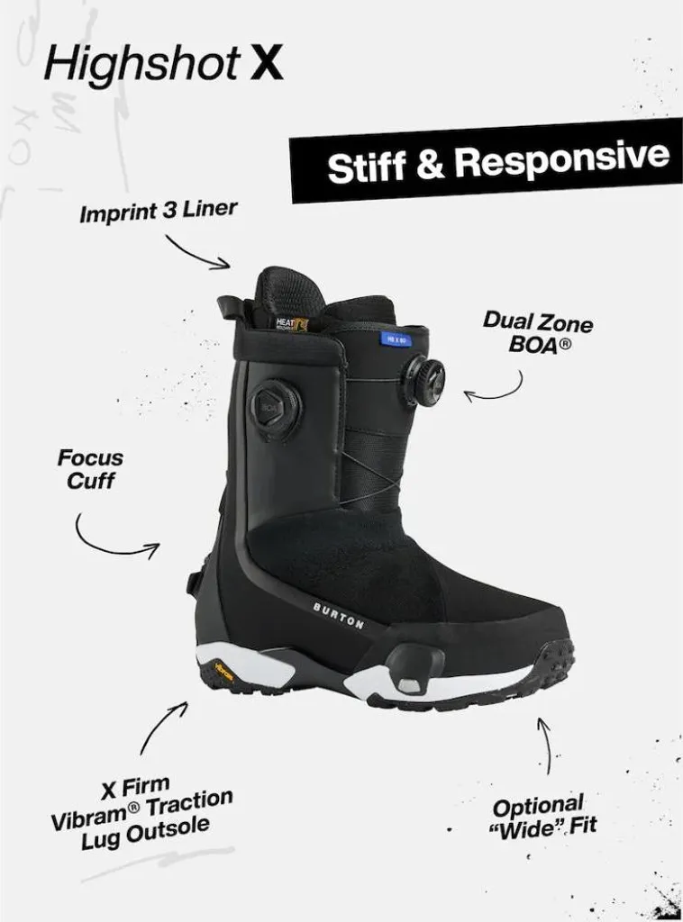Bottes de snowboard sans sangles Burton Highshot X Step On 45
