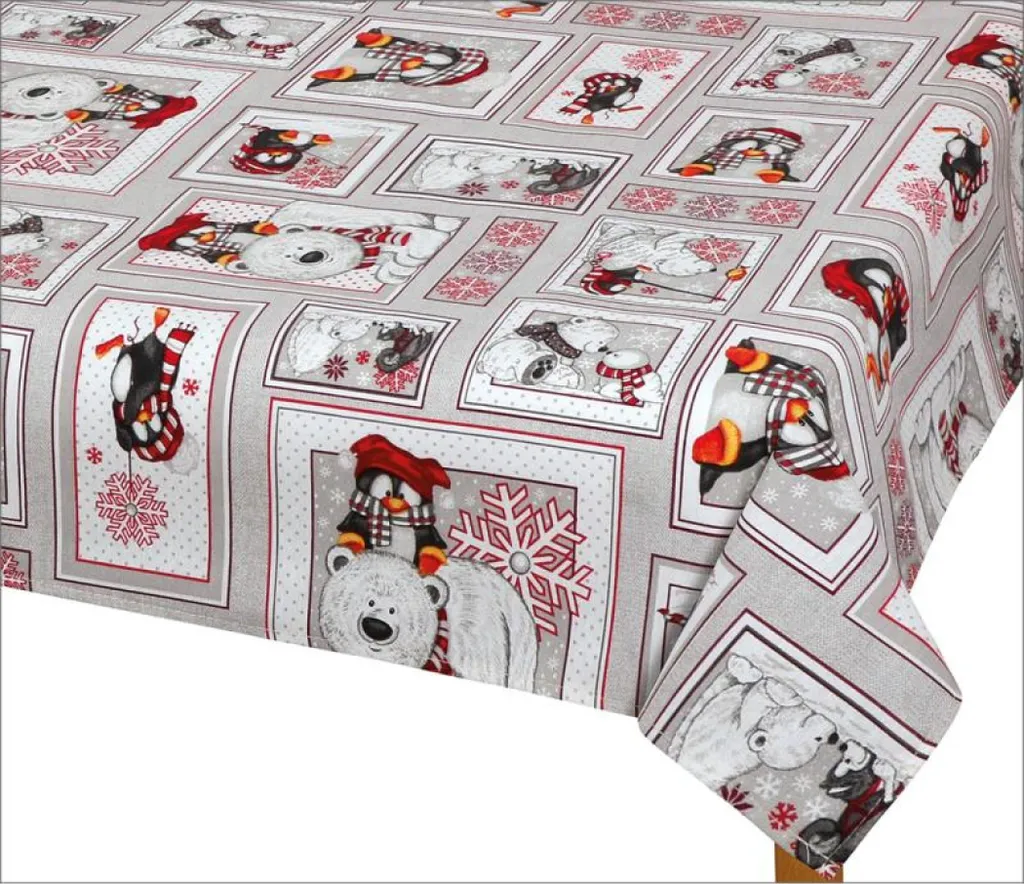 Centro Tavola Natalizio 85x85 Bianco Luxury | Tessuti Pregiati Natale