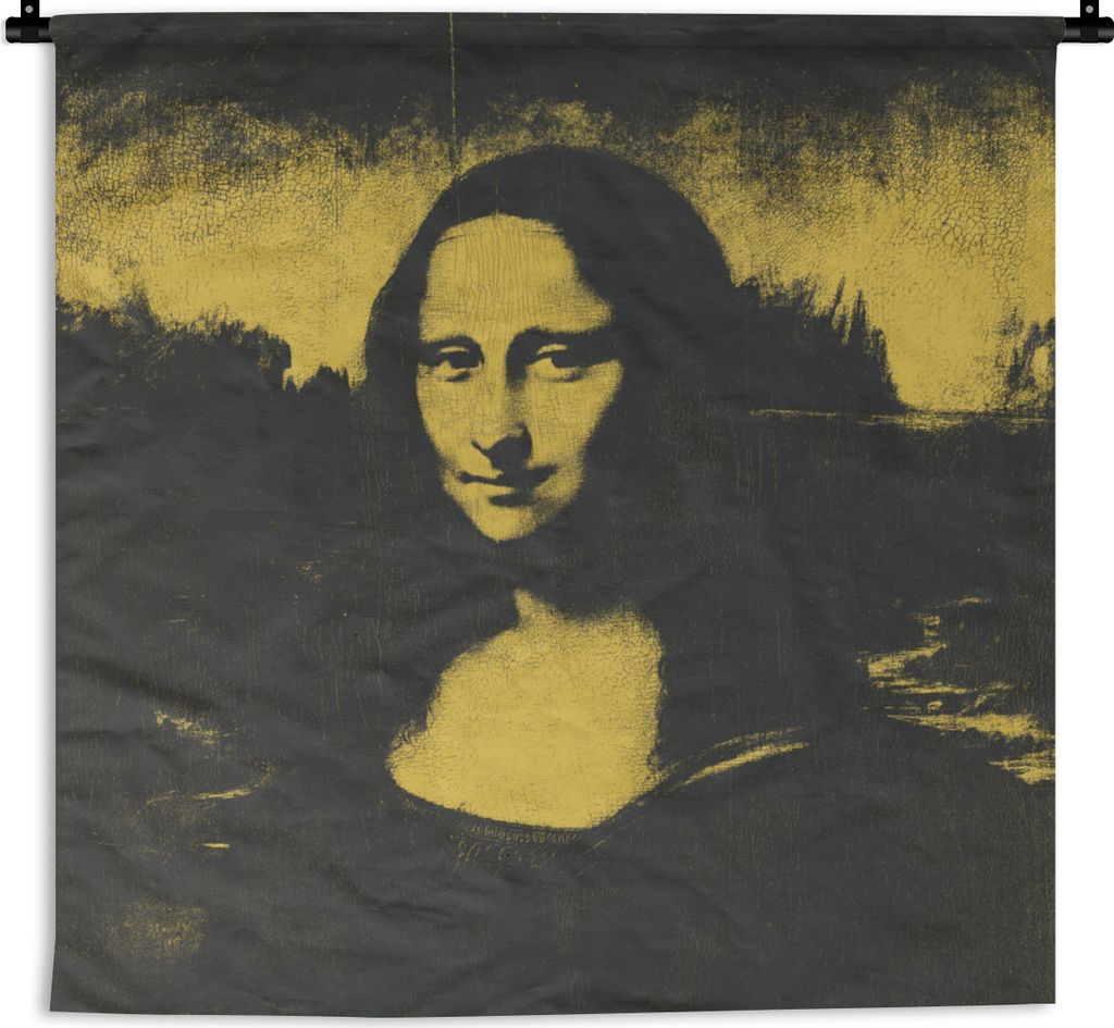 MuchoWow Wandteppich Wandbehang Mona Lisa - Leonardo da Vinci - Kunst 150x150 cm Tapisserie Dekoration Wandtuch - Wohnaccessoires - Modernes
