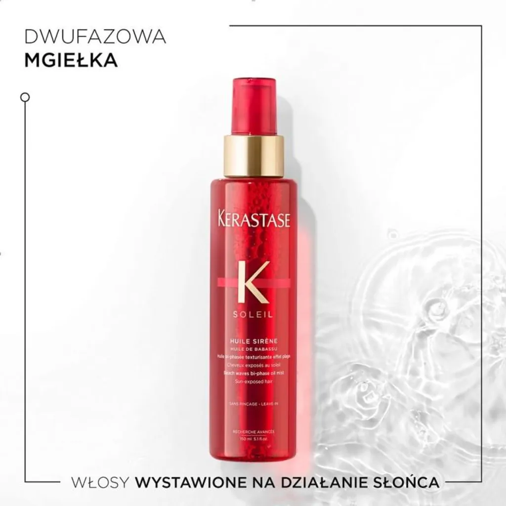 Spray Biphasé Kérastase Soleil Huile Sirène 150ml pour Ondulations