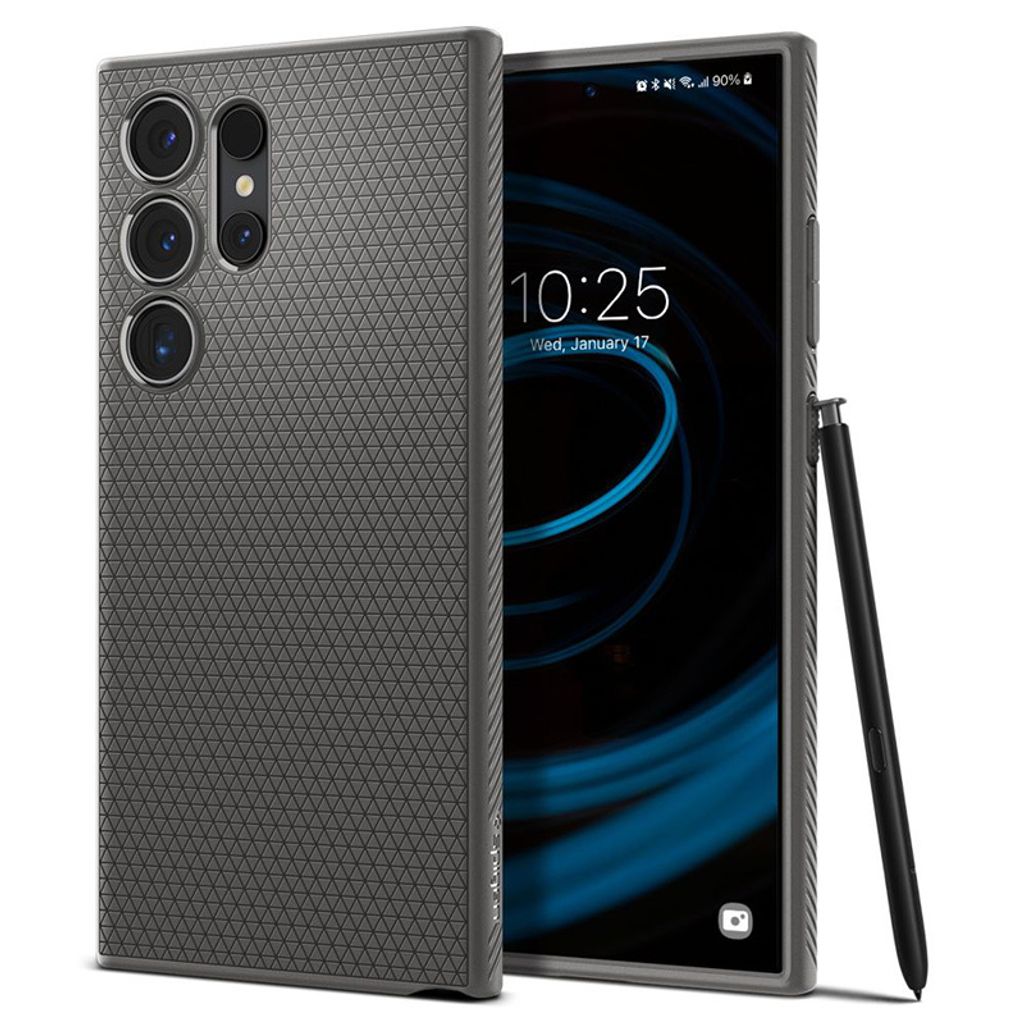 Spigen Liquid Air Hlle fr Samsung Galaxy S24 Ultra, Grau
