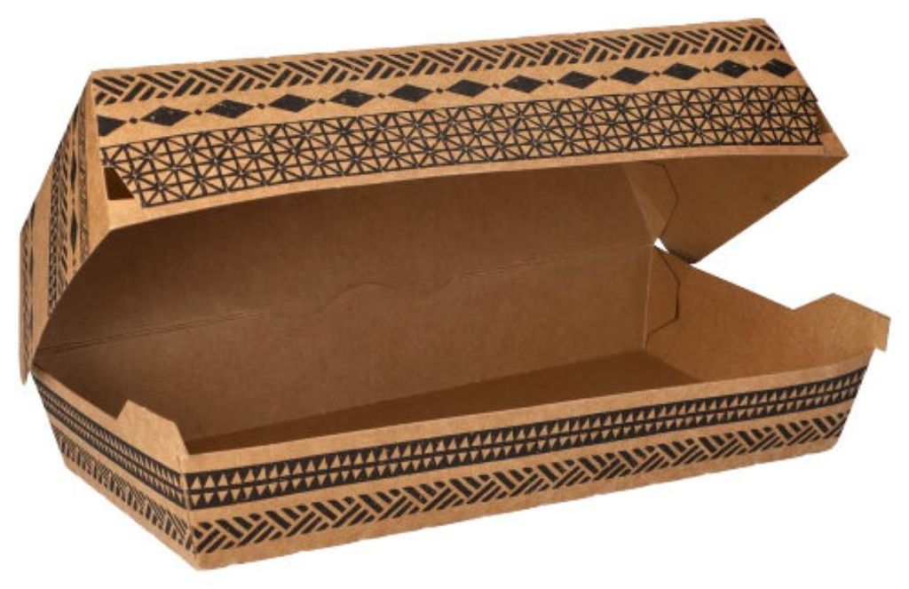 Baguettebox Maori 210x107x75mm Karton braun 300 Stück