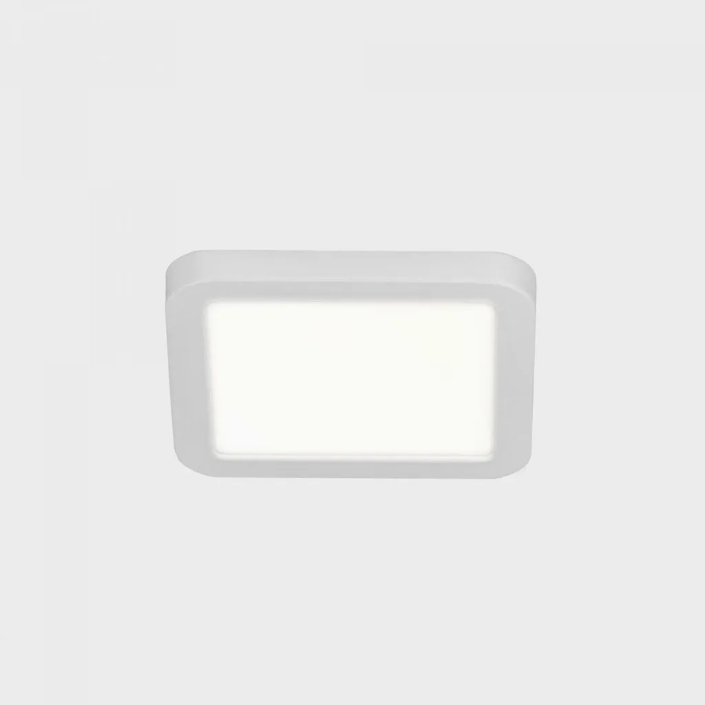 Solution Éclairage LED Carré 24W sans Éblouissement 225mm 4000K Blanc