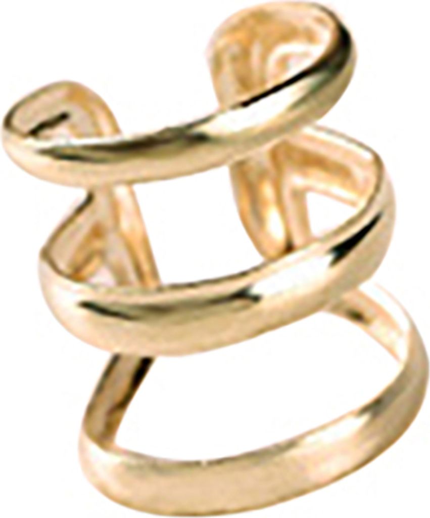 Frauen Punk Ohr Clip Manschette Ohrringe Nicht Piercing Hohl U-Form Clip Auf Schmuck-Gold