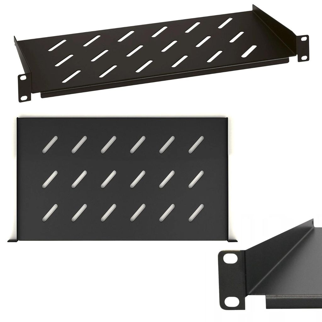 Extralink Fachboden für Netzwerkschrank 250mm 19" 1U 1HE Produktbild 