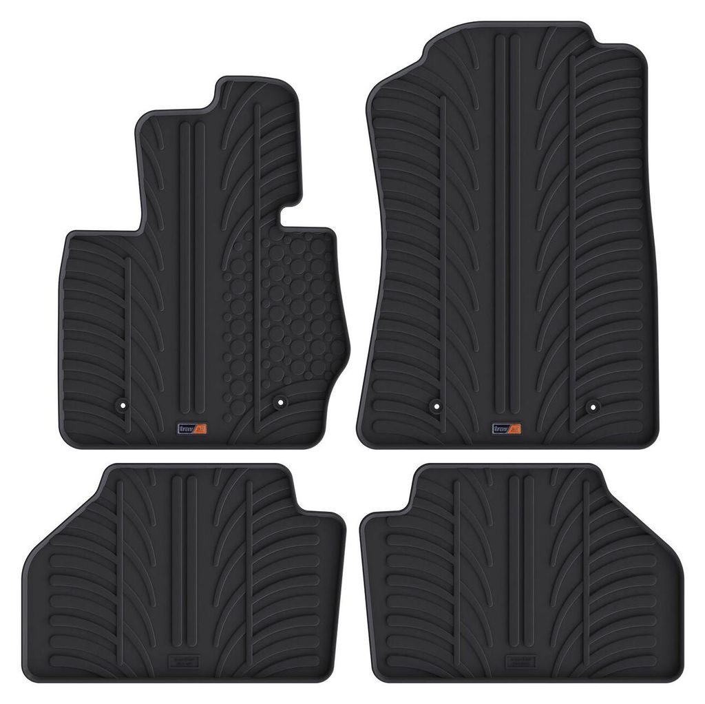 TRAVALL BMW X3 (2010-2014) Hochwertige robuste Gummifu§matten Fussmatten mit geformten Gummimatten erhšhten RŠndern und Clips rutschfest und fŸ...