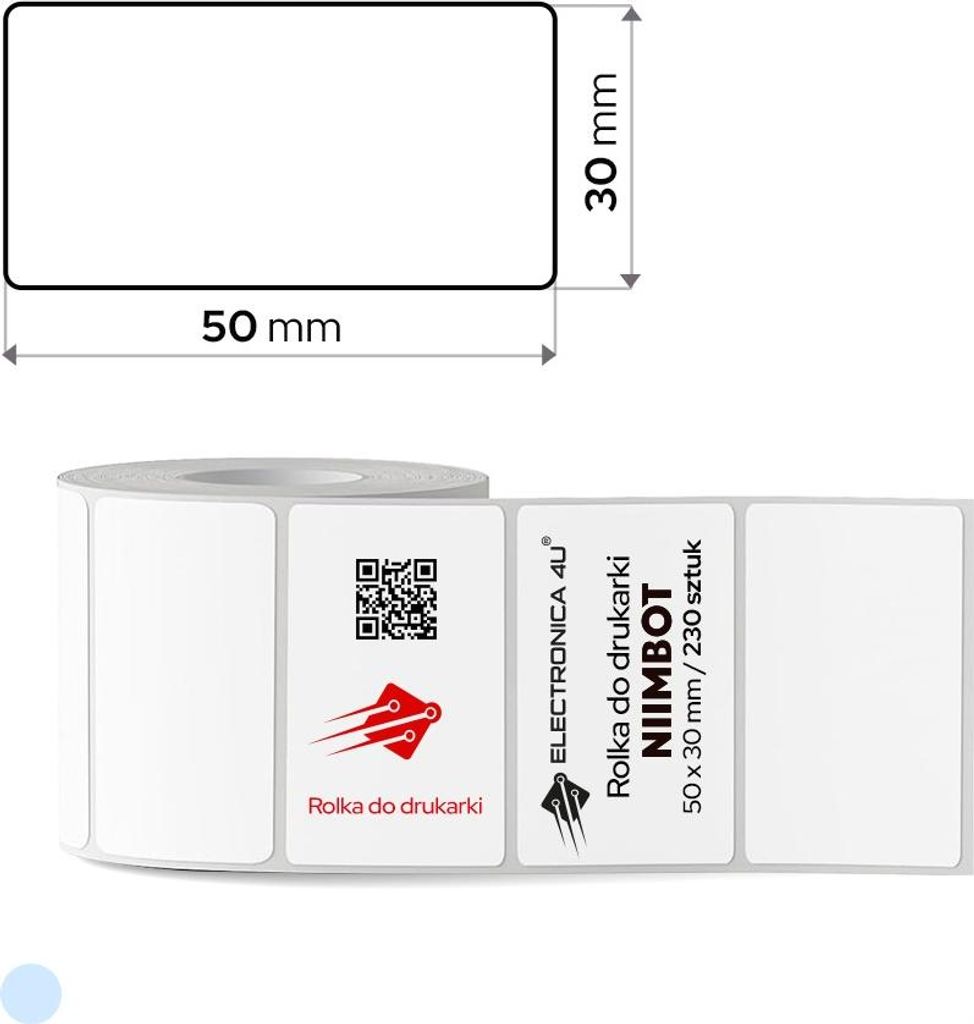 Selbstklebende Etiketten, Thermosticker für den Drucker Niimbot B21_Pro 50x30