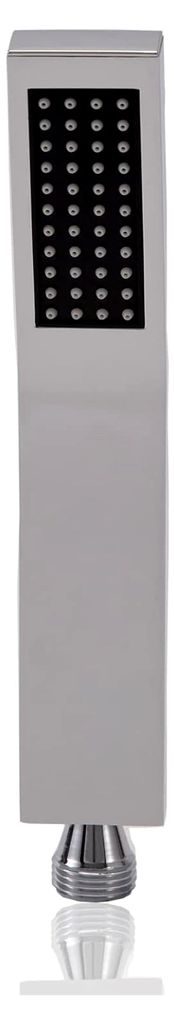 Handbrause Wassersparend Hochdruck Badezimmer Silber Anti-Kalk-Düsen Duschkopf Regendusche Messing Chrom mit 1 Strahlart