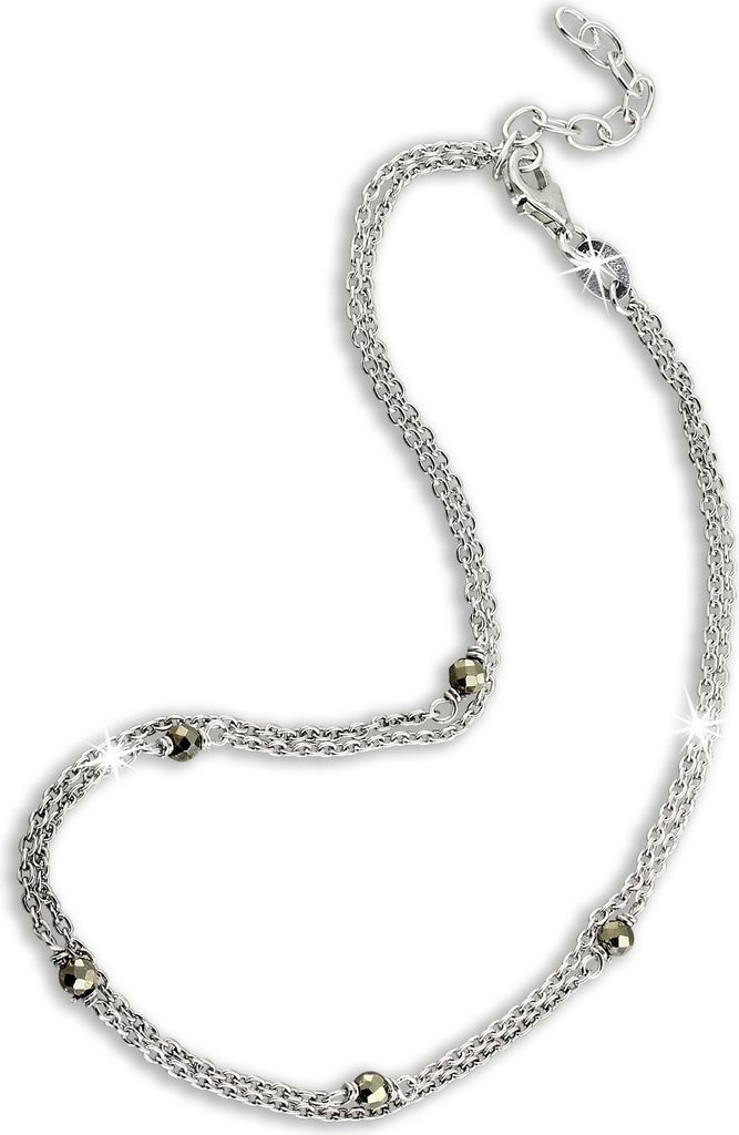 SilberDream bracelet de cheville 925 argent 25cm perles Image du produit 