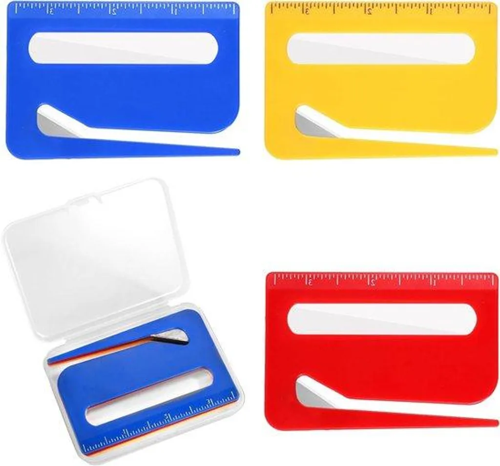 Petit cutter multifonction avec loupe intégrée et étui de protection