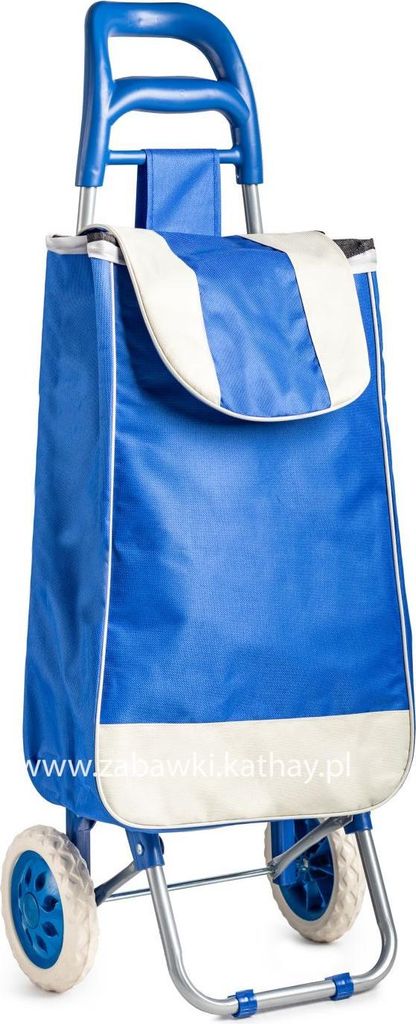 Torba wózek na zakupy na kółkach niebieska Zdjęcie produktu 