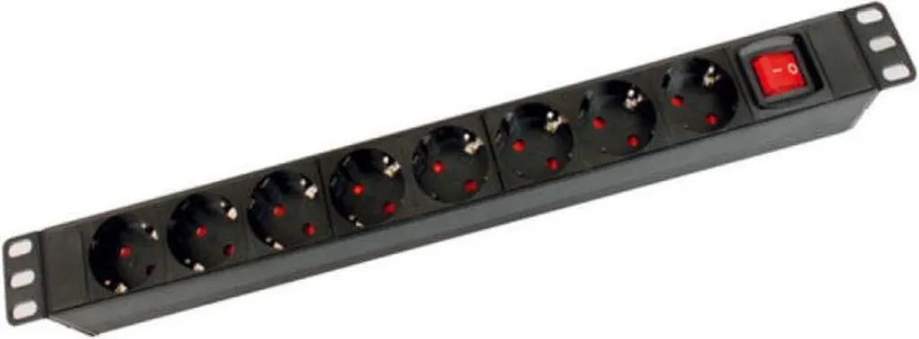 Multiprise rackable 19'' 8 prises 1U - PDU pour baie de brassage réseau