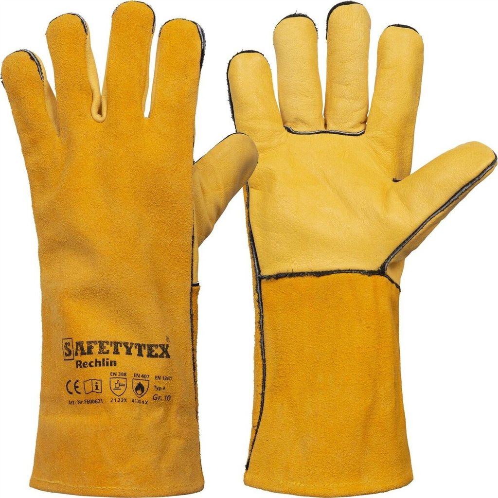 1 Paar Kaminhandschuhe Leder feuerfest Produktbild 