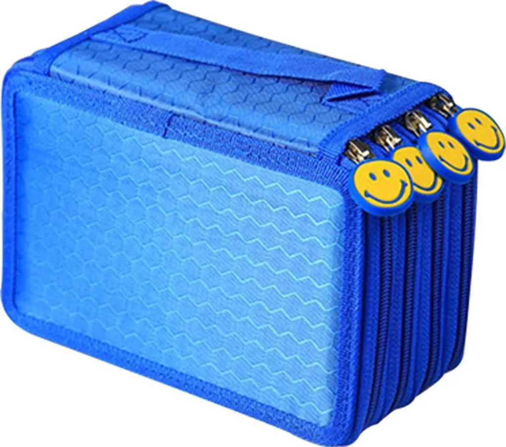 Scatola per Penne 72 Scomparti Blu: Organizer per Creativi e Bujo