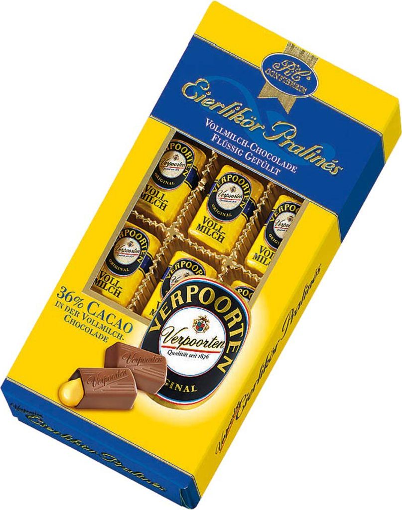Verpoorten Eierlikör Pralines gefüllte Vollmilchschokolade 120g