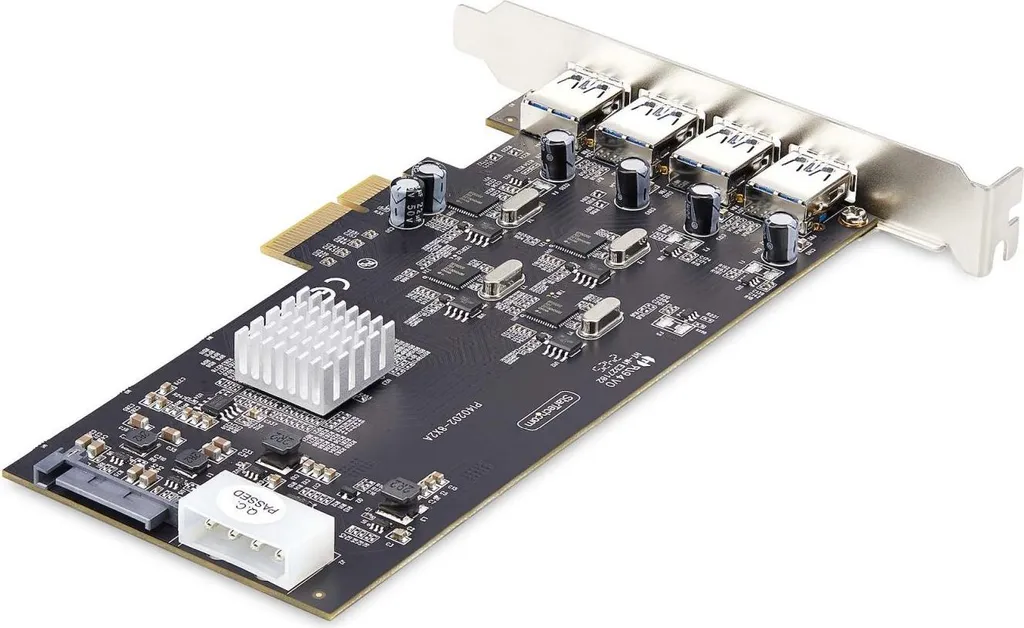 Carte USB PCIe 4 ports 5Gbps - Débits rapides et transfert de données