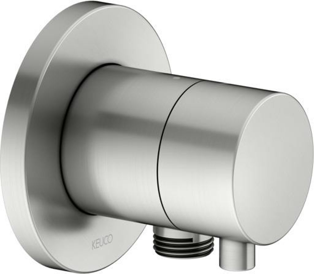 KEUCO IXMO Absperrventil UP für 1 Verbraucher mit Schlauchanschluss mit Comfort Griff, Rosette rund, 59541061101