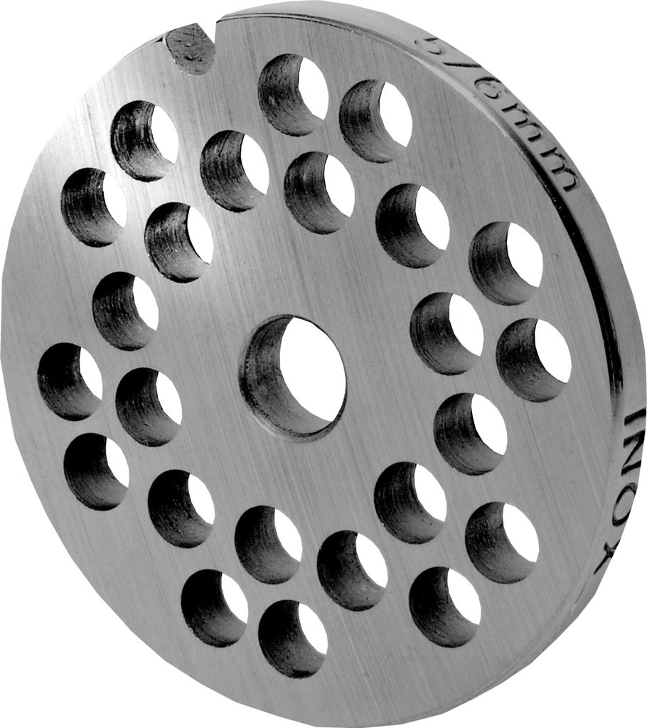 Fleischwolfscheibe, Lochscheibe aus Inox Stahl Größe 5 in 6,0 mm Bohrung von WOLFCUT