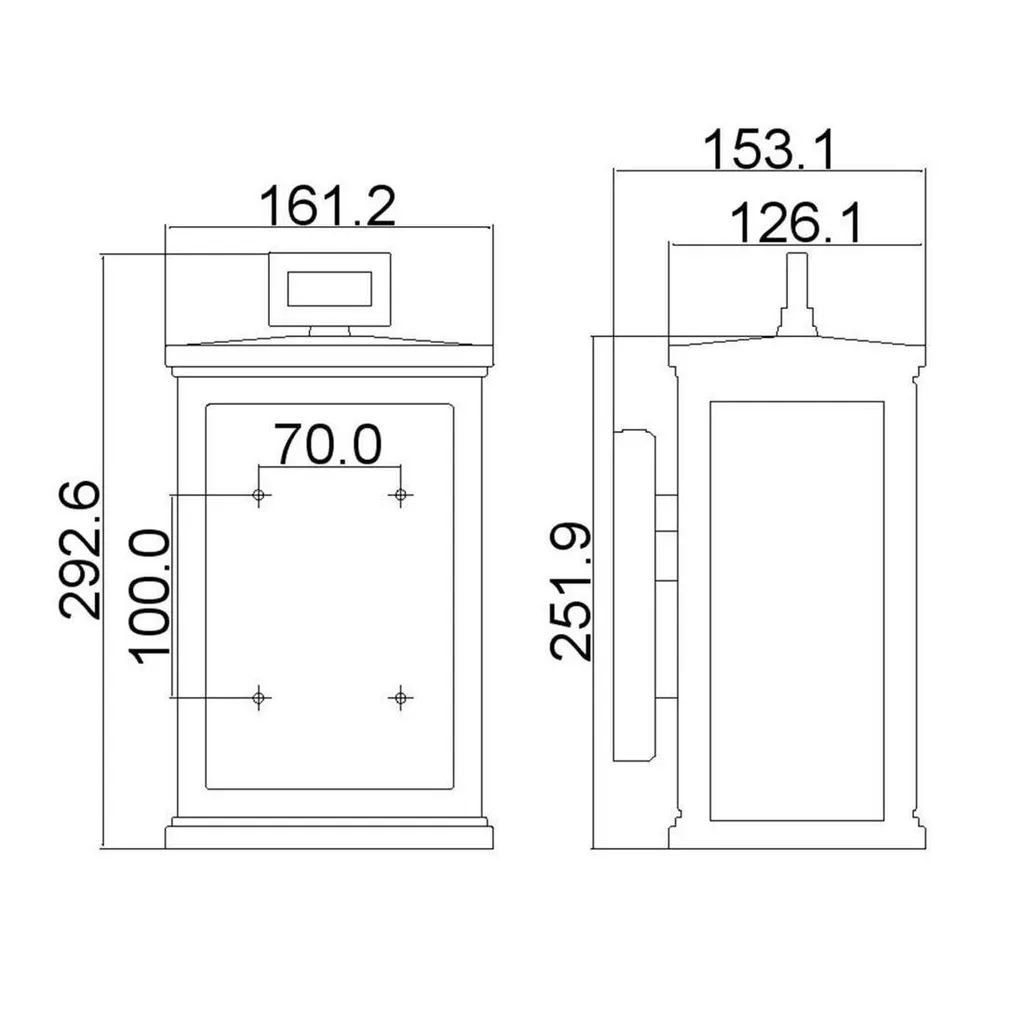 Applique Murale Extérieure Roscoe Feiss Noire Texturée Culot E27 60W