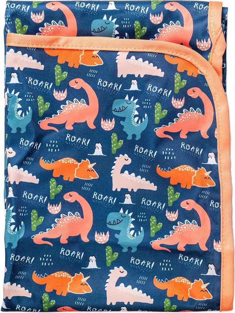 Bobánek Waschbare Wickelauflage - Dinosaurier 75 x 75 cm Produktbild 