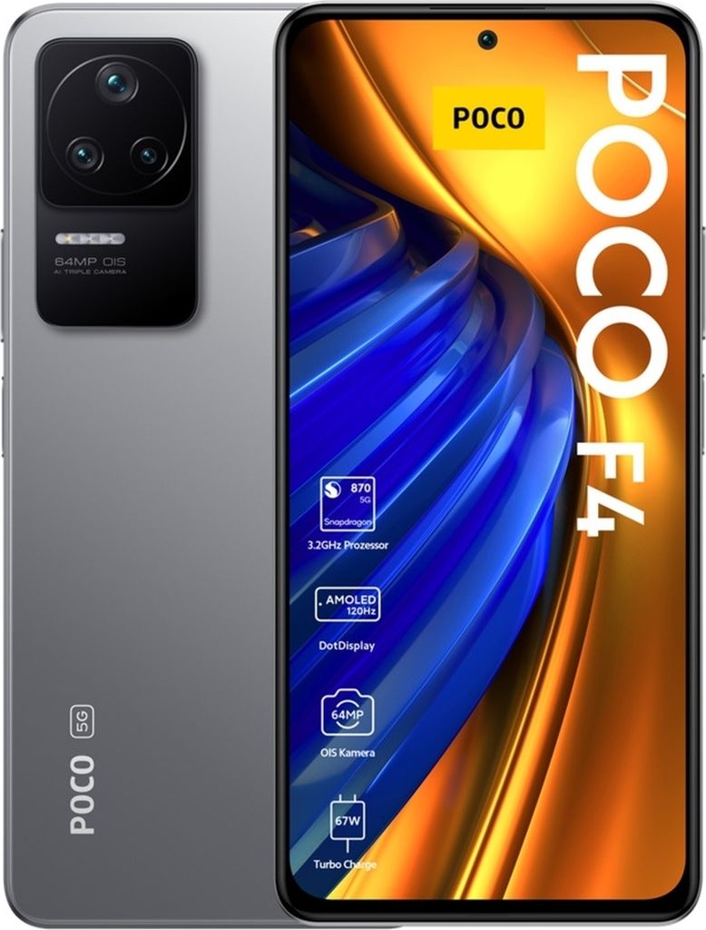 Xiaomi POCO F4 6GB+128GB księżycowy srebrny Zdjęcie produktu 