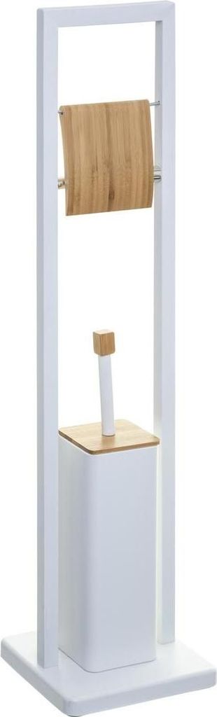 WC-Bürste und Toilettenbürste, Metall und Bambus Produktbild 