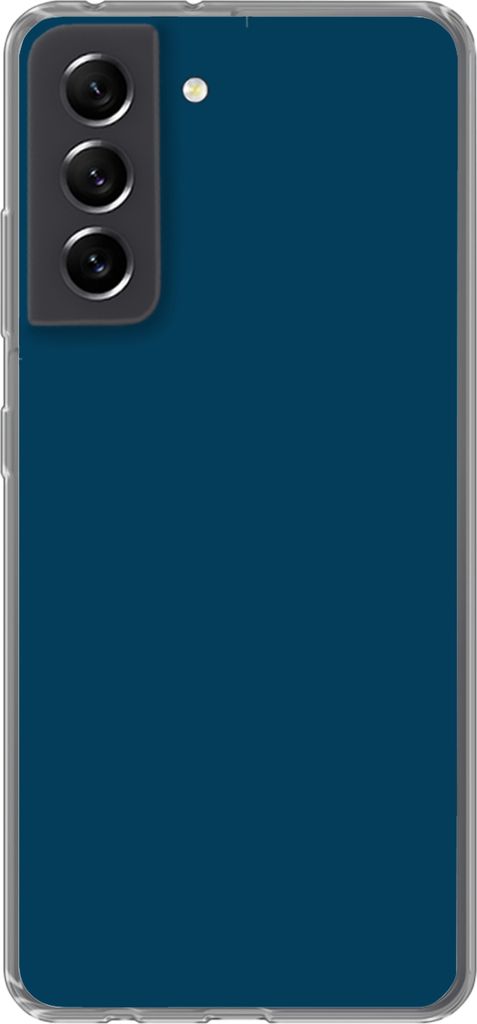 MuchoWow Handyhülle Schutzhülle Hülle für Telefoonhoesje Samsung Galaxy S21 FE Indigo - Palette - Farben Silikon Softcase Handy Hülle - Mobi...